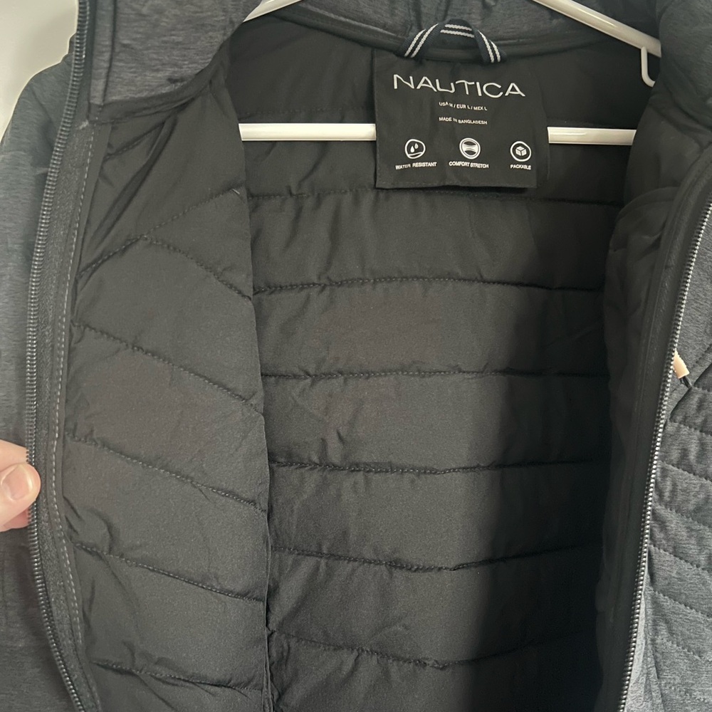 Nautica Women's Dark Gray Packable Puffer Jacket - Picture 6 of 10